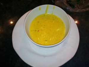 Homemade crab bisque made with leftover Alaskan King crab legs.